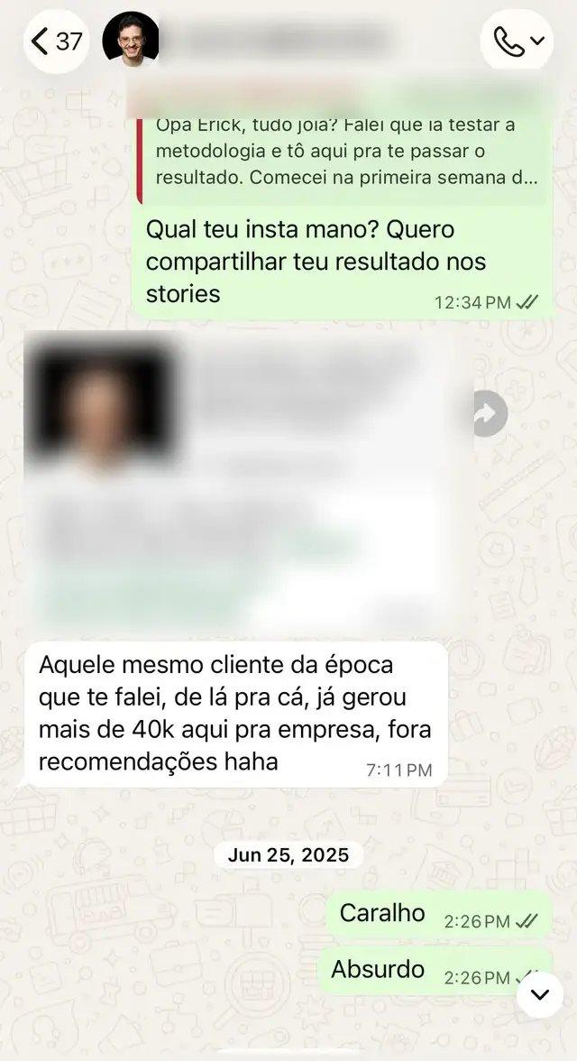 Conversa com aluno da Editify 15