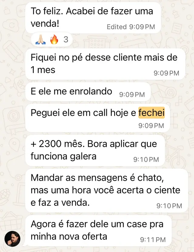 Print de aluno da Editify