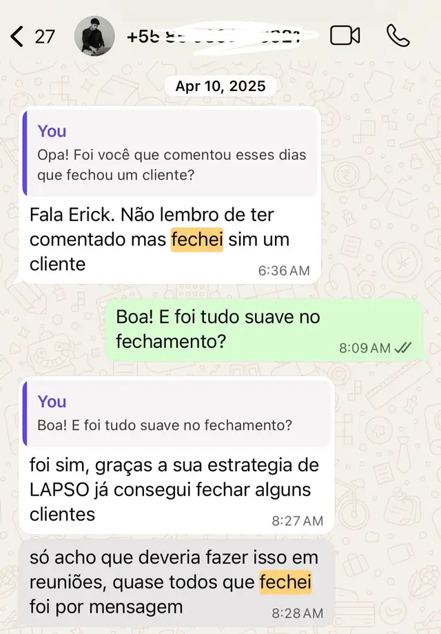 Print de aluno da Editify